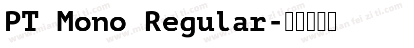 PT Mono Regular字体转换